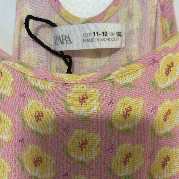 5/$25 Zara Pink and Yellow Floral Dress - Picture 3 of 3